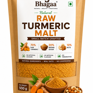 Bhagaa® Raw Turmeric Malt – Natural Turmeric Health Drink Mix