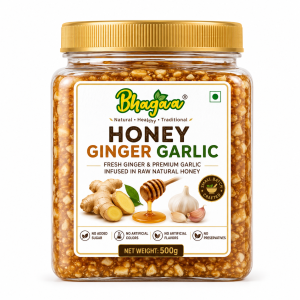 Bhagaa Ginger Garlic Honey with 500g packing
