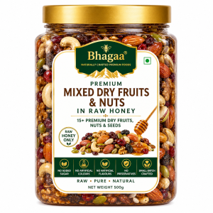 Bhagaa Dry Fruits and Nuts mix infuse with raw mountain honey