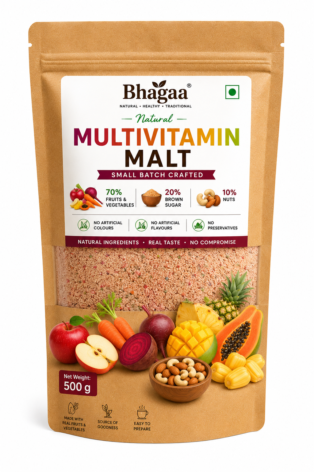Bhagaa® Multivitamin Malt – Natural Fruit & Vegetable Malt